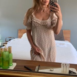 Doen silk olive dress